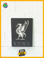 Y.n.w.a. Liverbird Mounted Wall Art Medium - Black