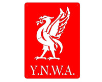 Y.n.w.a. Liverbird Mounted Wall Art Small - Red