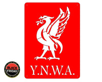 Y.n.w.a. Liverbird Mounted Wall Art Small - Red