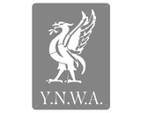 Y.n.w.a. Liverbird Mounted Wall Art Small - Stainless Steel Brush Finish