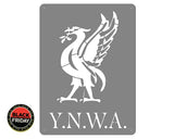 Y.n.w.a. Liverbird Mounted Wall Art Small - Stainless Steel Brush Finish