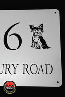 Yorkie Design House Sign Wall Art