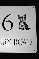 Yorkie Design House Sign Wall Art