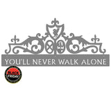 You’ll Never Walk Alone Gates Of Shankly Mounted Wall Art