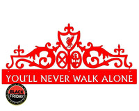 You’ll Never Walk Alone Gates Of Shankly Mounted Wall Art Large / Red