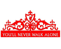 You’ll Never Walk Alone Gates Of Shankly Mounted Wall Art Large / Red