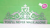 You’ll Never Walk Alone Gates Of Shankly Mounted Wall Art Large / Stainless Steel Brush Finish