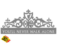 You’ll Never Walk Alone Gates Of Shankly Mounted Wall Art