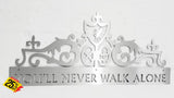 You’ll Never Walk Alone Gates Of Shankly Mounted Wall Art Medium / Stainless Steel Brush Finish