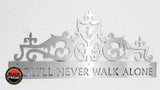 You’ll Never Walk Alone Gates Of Shankly Mounted Wall Art Medium / Stainless Steel Brush Finish